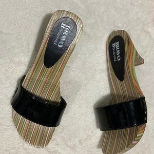Italian wooden sandals.